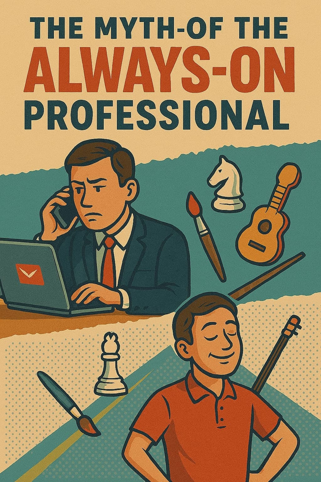 Person working late into the night, representing always-on work culture