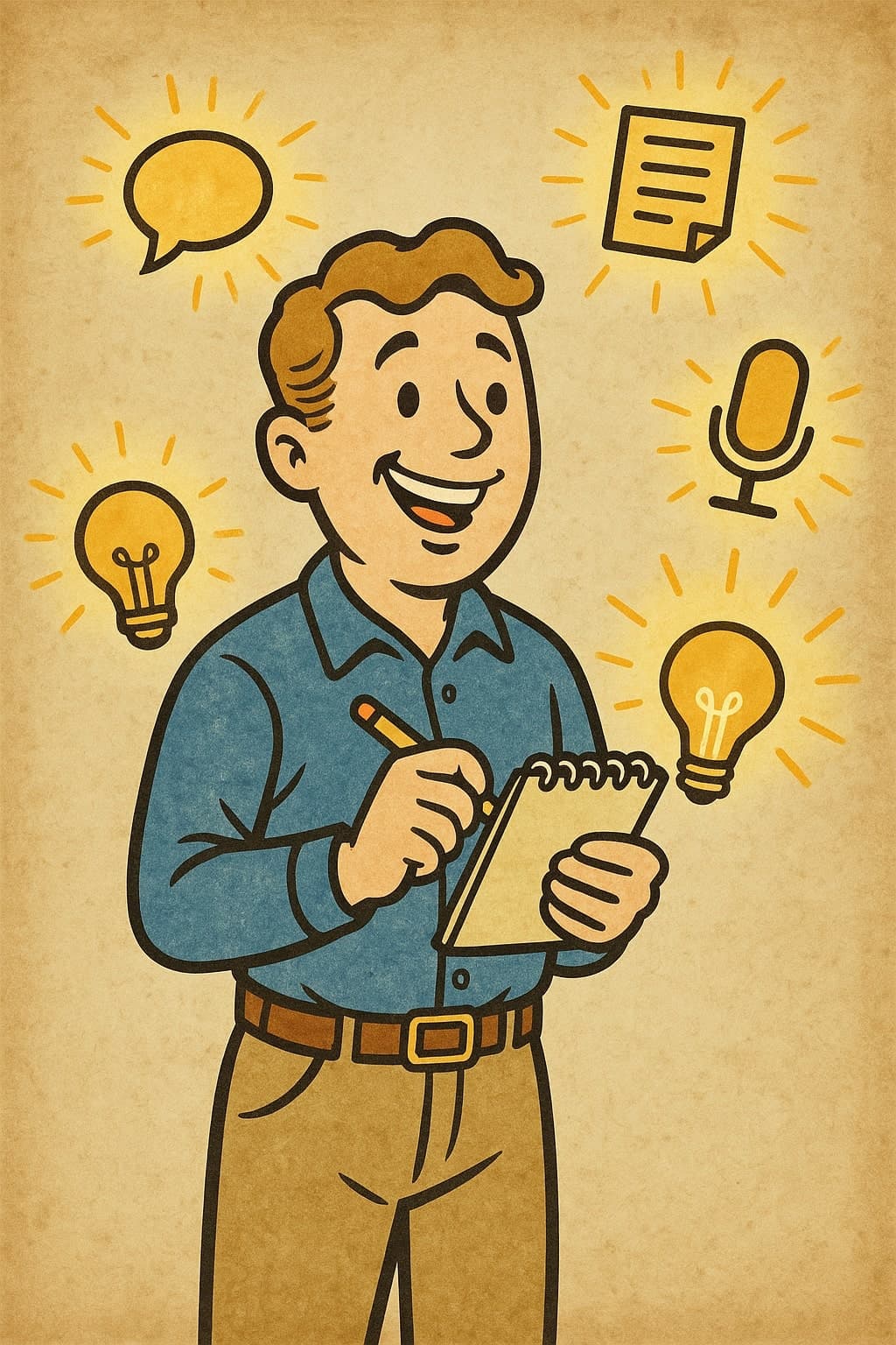 Capturing ideas illustration