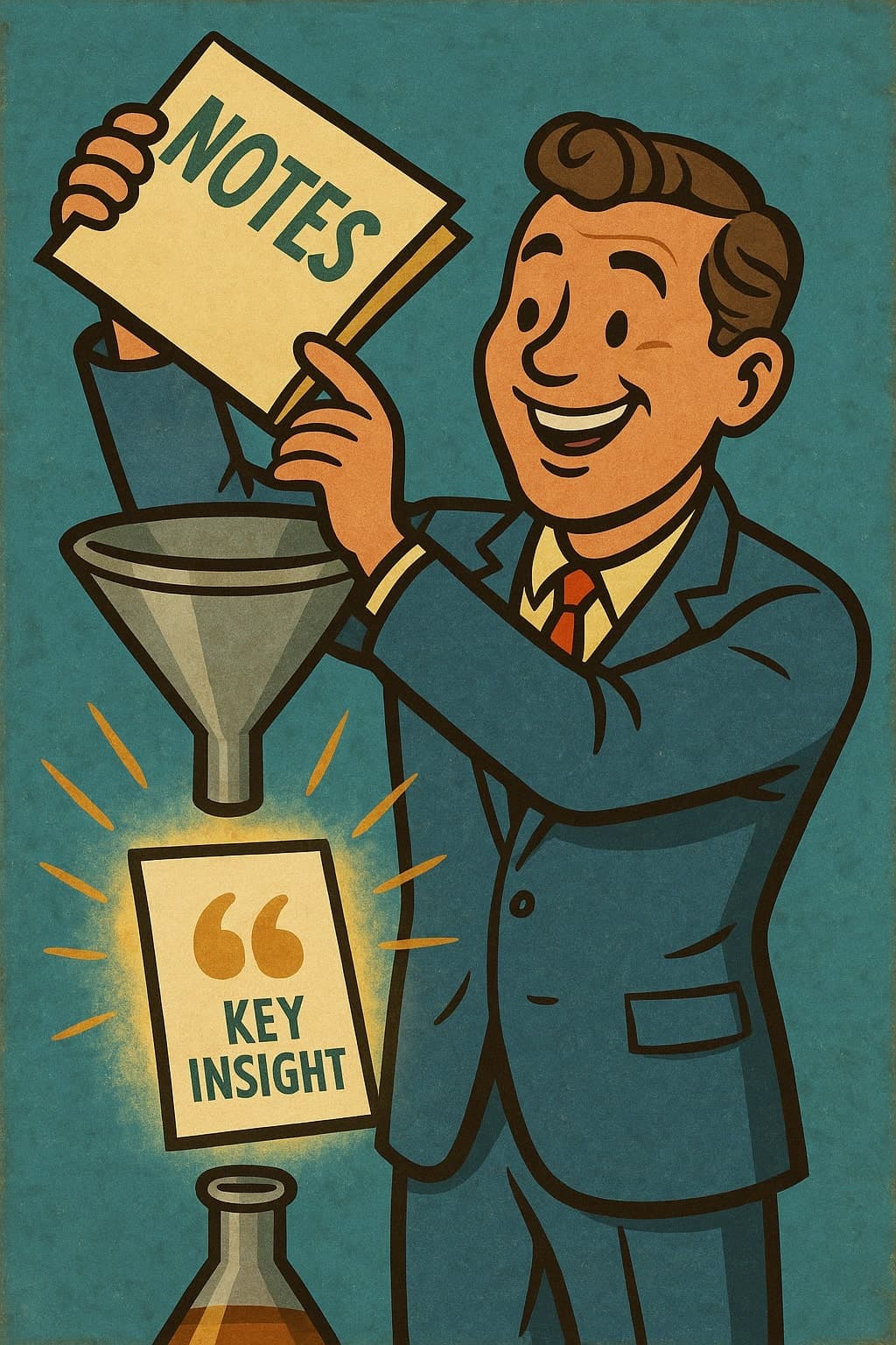 Distillation process illustration