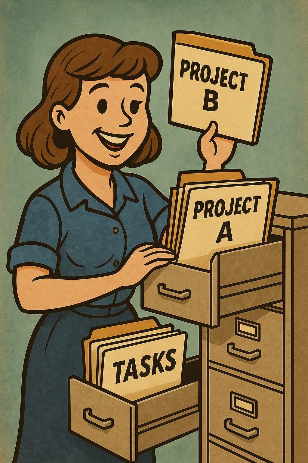 Organization system illustration