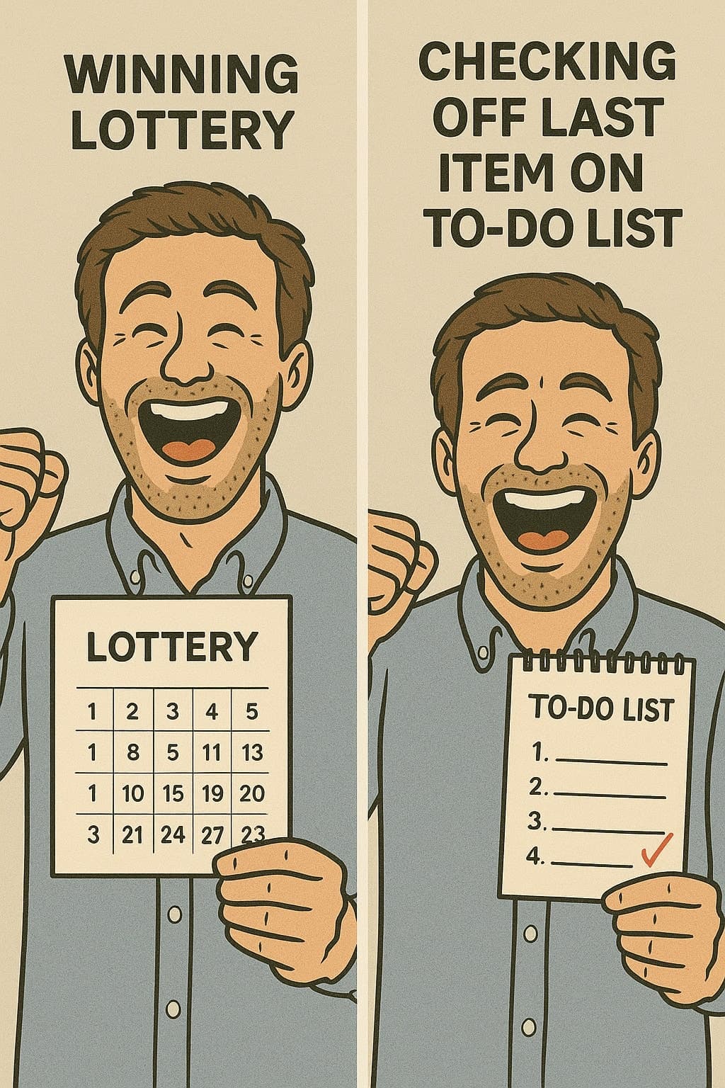 Visual representation of dopamine release when completing a task