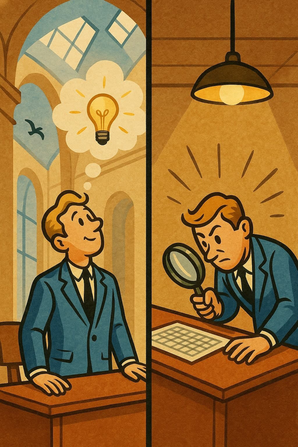 High and low ceiling environments